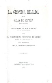 Cover of: La Crónica rimada de las cosas de España