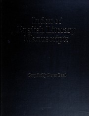 Cover of: Index of English Literary Manuscripts: 1625-1700,Part 2  : Lee-Wycherley (Index of English Literary Manuscripts)