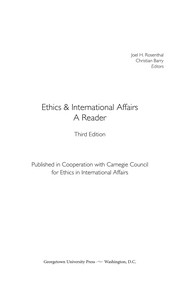 Cover of: Ethics & international affairs by Joel H. Rosenthal and Christian Barry, editors.