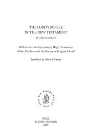 Cover of: The Lord's Supper in the New Testament