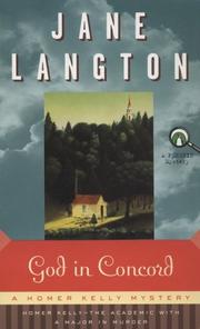 God in Concord (Homer Kelly Mystery) by Jane Langton
