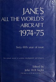 Cover of: Jane's All the World's Aircraft by John William Ransom Taylor