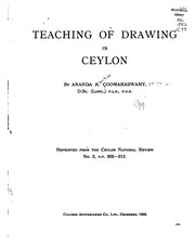 Cover of: Teaching of Drawing in Ceylon by Ananda Coomaraswamy