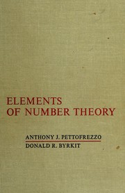 Cover of: Elements of number theory