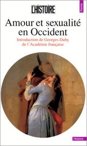 Amour et sexualité en Occident by Georges Duby, Philippe Ariès