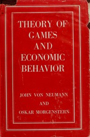 Cover of: Theory of games and economic behavior