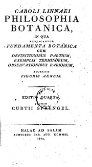 Cover of: Caroli Linnaei ... Philosophia botanica