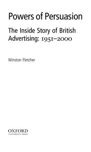 Cover of: Powers of persuasion: the inside story of British advertising