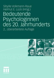 Cover of: Bedeutende Psychologinnen des 20. Jahrhunderts