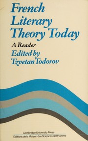 French literary theory today by Tzvetan Todorov