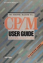 Cover of: The Osborne/McGraw-Hill CP/M user guide by Thom Hogan