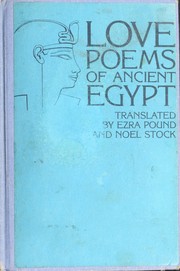 Cover of: Love poems of Ancient Egypt by Ezra Pound