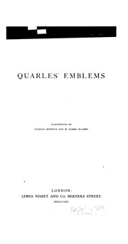 Cover of: Quarles' emblems: illustrated by Charles Bennett and W. Harry Rogers.