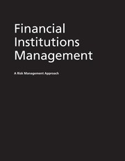 Cover of: Financial Institutions Management by Anthony Saunders, Marcia Millon Cornett