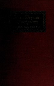 Cover of: John Dryden, a study of his poetry