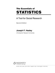 Cover of: The essentials of statistics by Joseph F. Healey