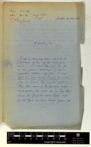Correspondence by Hermann Theodor Geyler