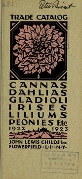 Cover of: Trade catalogue: cannas dahlias gladioli irises liliums peonies etc. 1922 1923