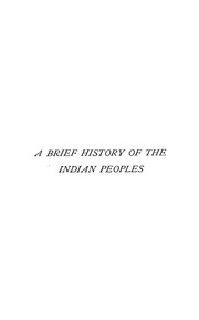 Cover of: A brief history of the Indian peoples