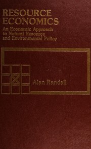 Cover of: Resource economics by Alan Randall