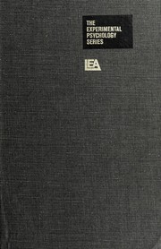 Cover of: Language, memory, and thought by John Robert Anderson