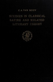 Cover of: Studies in classical satire and related literary theory