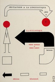 Cover of: La stylistique by Guiraud, Pierre