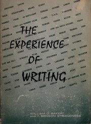 Cover of: The experience of writing. by William D. Baker