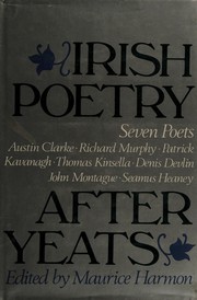 Cover of: Irish Poetry After Yeats: Seven Poets