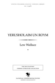 Cover of: Yerusholaim un Roym by Lew Wallace