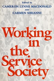 Cover of: Working in the service society