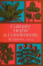 Cover of: Culinary herbs and condiments