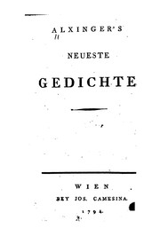 Cover of: Neueste Gedichte