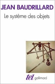 Cover of: Le Système des objets