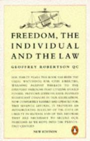 Cover of: Freedom, the Individual and the Law (Penguin Law)
