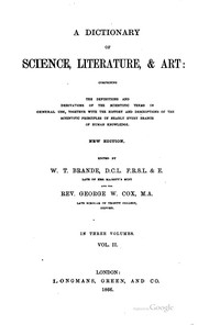 Cover of: A dictionary of science, literature & art