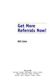 Cover of: Get more referrals now!