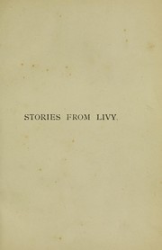 Cover of: Stories from Livy by Alfred John Church