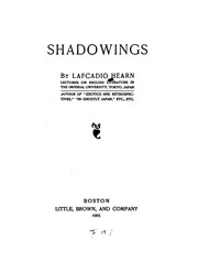 Cover of: Shadowings. by Lafcadio Hearn