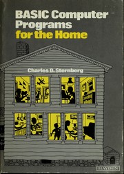 Cover of: BASIC computer programs for the home by Charles D. Sternberg