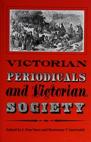 Cover of: Victorian periodicals and Victorian society
