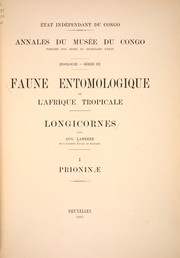 Cover of: Longicornes by Auguste Lameere