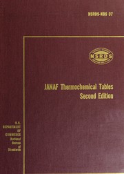 Cover of: JANAF thermochemical tables. 2nd Edit., D.R. Stull andh. Prophet.Eds., NSRDS-NBS37, by Dow Chemical Company. Thermal Research Laboratory.
