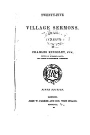 Cover of: Twenty-five Village Sermons by Charles Kingsley