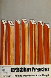 Cover of: Poverty, new interdisciplinary perspectives