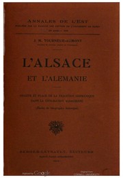 Cover of: L'Alsace et l'Alemaine