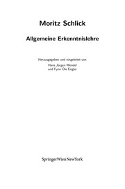 Cover of: Allgemeine Erkenntnislehre