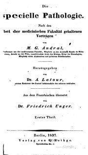 Cover of: Die specielle Pathologie: nach den bei der medicinischen Fakultät gehaltenen Vorträgen