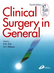 Cover of: Clinical surgery in general: RCS course manual