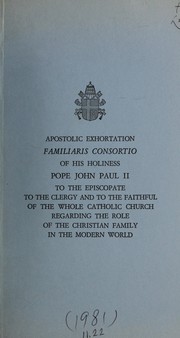Cover of: Familiaris Consortio by Pope John Paul II